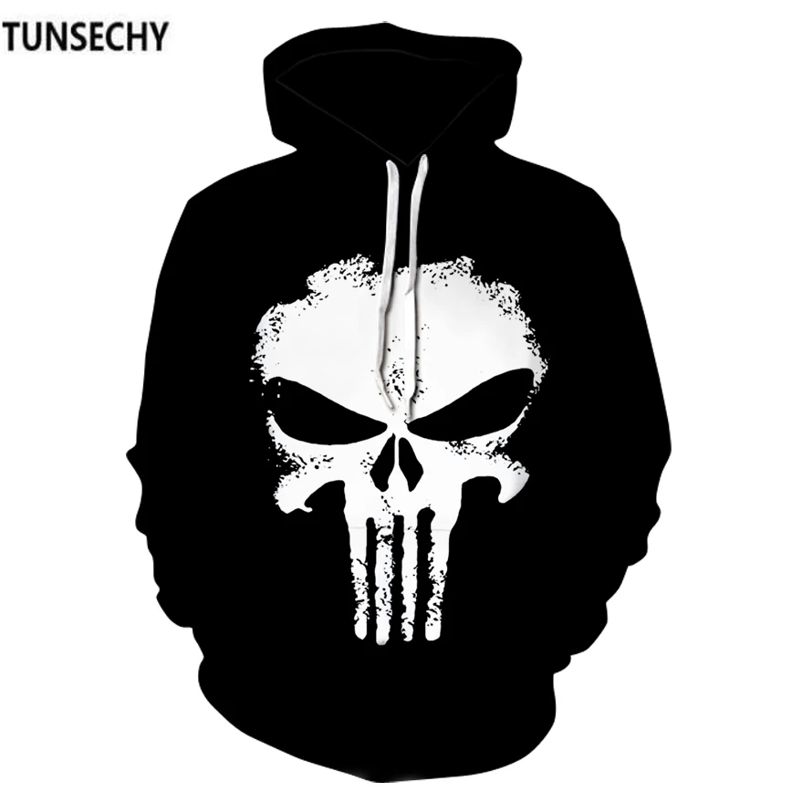 

2018 new menswear fashion trend of the American TV series skeleton head European and American head coat men's clothing wholesale