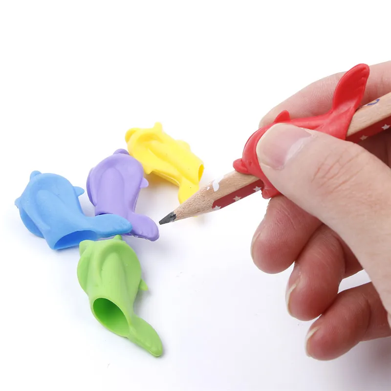 

5pcs Learning Partner Children Students Stationery Pencil Holding Practise Device for Correcting Pen Postures Grip Corrector