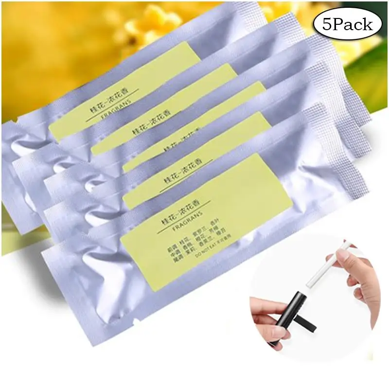 5 Pack Car Outlet Perfume Clip Solid Fragrance Supplement Stick Air Freshener Aromatherapy Interior Accessories LG003