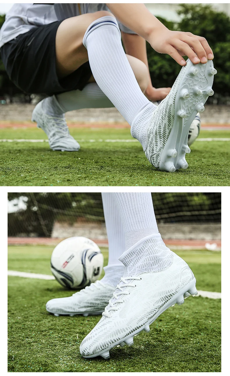 Мужская футбольная обувь большого размера 36-45, уличная спортивная обувь, бутсы, футбольная обувь, мягкие кроссовки для газона, удобные трендовые тренировочные туфли