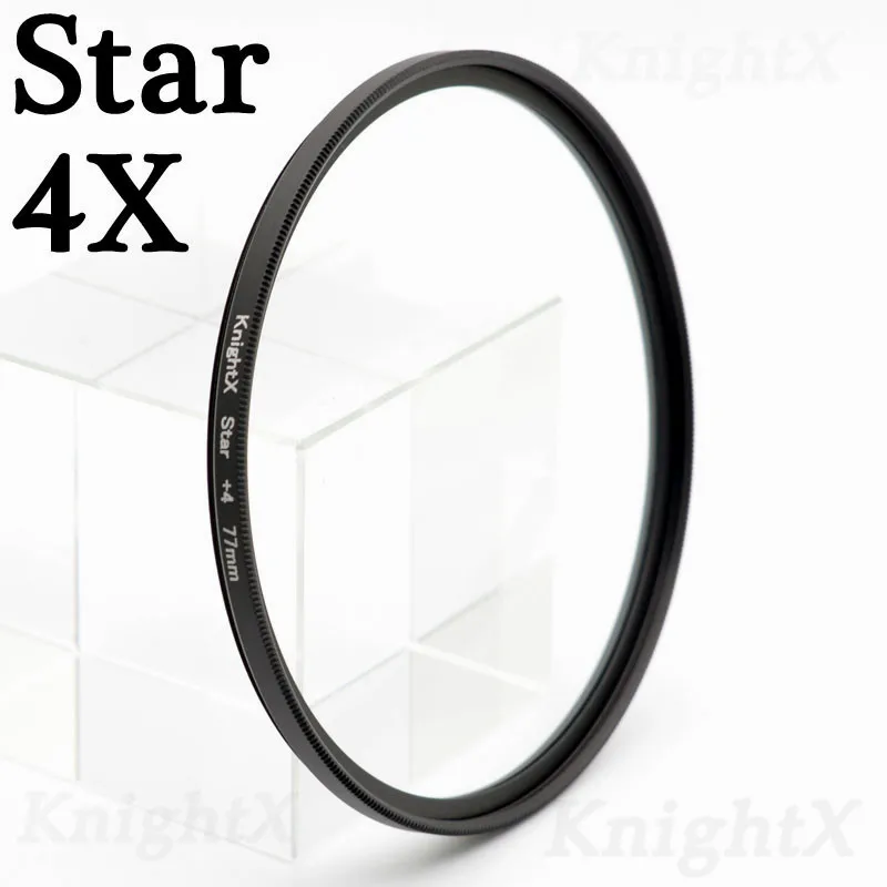 KnightX UV CPL ND Star фильтр для объектива камеры canon nikon 49 мм 52 мм 55 мм 58 мм 62 мм 67 мм 72 мм 77 мм 1300d Набор 18-135 d600 цвет - Цвет: Star 4X