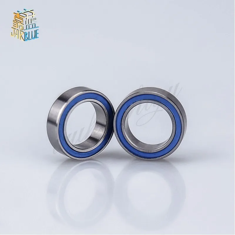 10PCS 10X15X4 6700 2RS ABEC3 10X15X4mm Blue Rubber Seals bearing Model bearing  By JARBLUE