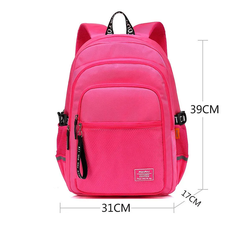 Детские школьные сумки, ортопедический рюкзак, школьные сумки для детей, рюкзак для путешествий, школьный рюкзак для мальчиков и девочек, повседневный рюкзак - Цвет: small rose red