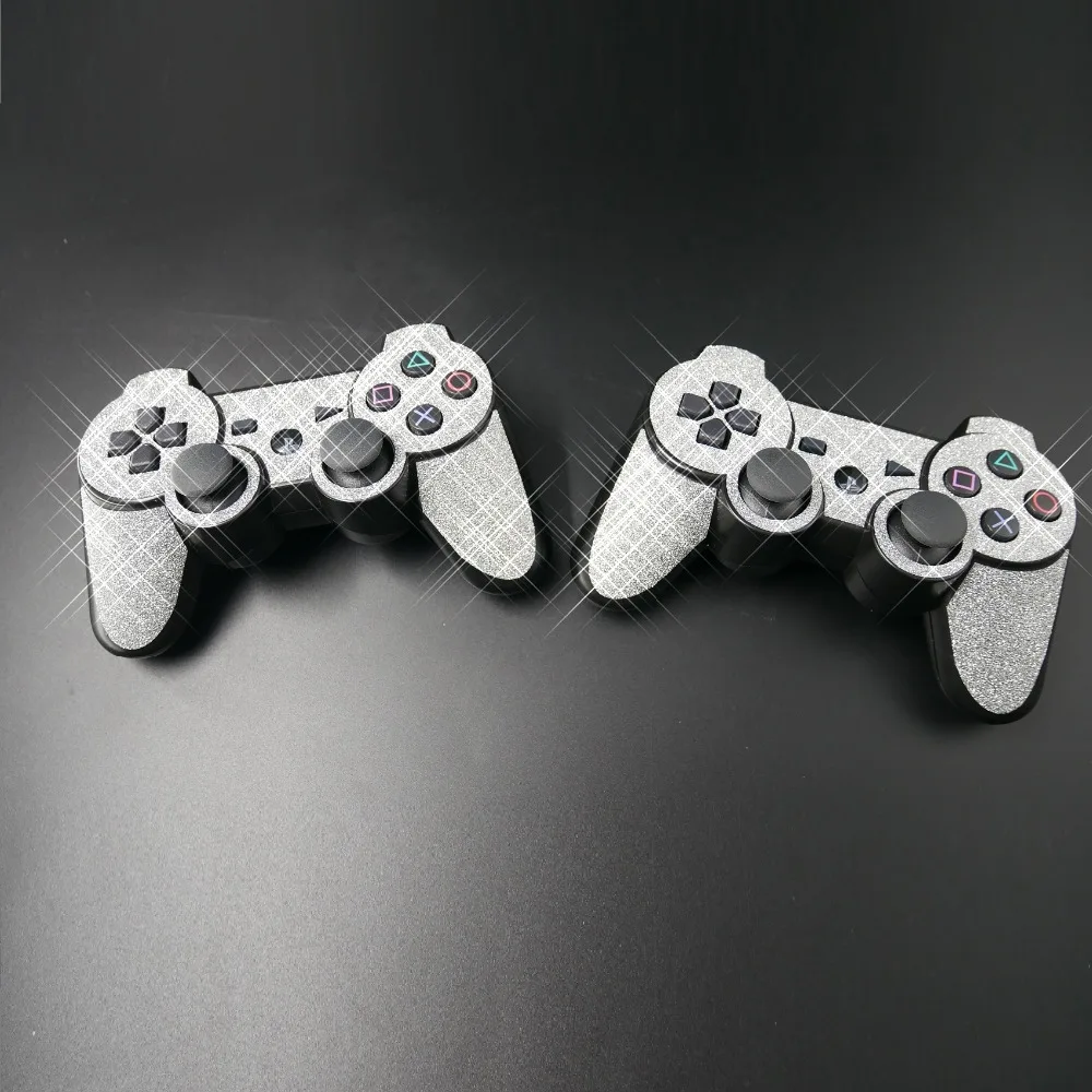 Блестящие серебряные блестящие наклейки для Sony PS3 Slim PlayStation 3 и 2 защитные