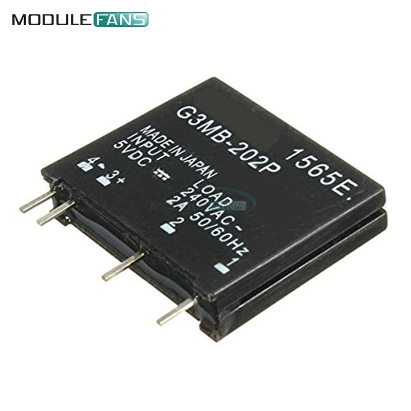 

G3MB-202P G3MB 202P PCB SSR In 5V DC Out 240V AC 2A Solid State Relay Module For Arduino Relay Board