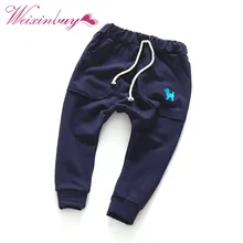 2-7Y детские штаны-шаровары хлопковые брюки для маленьких мальчиков и девочек брюки-шаровары