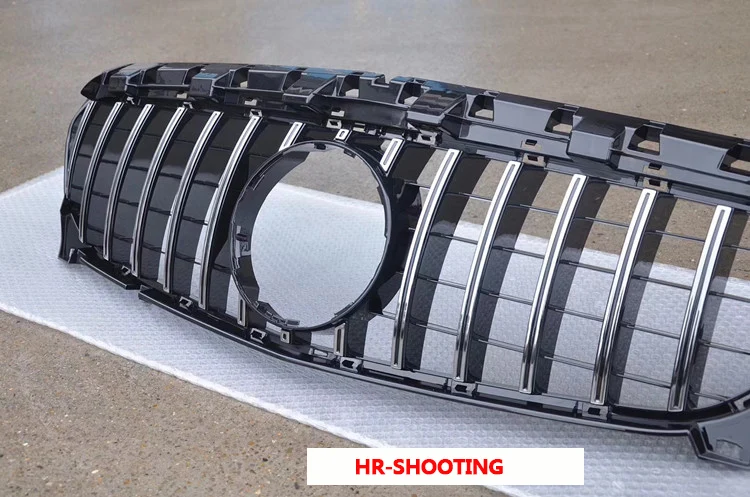 W205 GTR Grille Chrome Front Bumper Mesh GT R Grill for Benz W205 C-Class 2015+ Car Styling with/No Camera hole W205 GTR Grille Chrome Front Bumper Mesh GT R Grill for Benz W205 C-Class 2015+ Car Styling with/No Camera hole