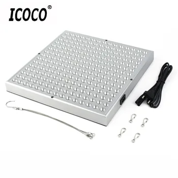 

ICOCO Plant Grow Light with Red Blue Square Shape 45W 225 LEDs Spectrum Hydroponics Plant Hanging for Vegetative & Flowering