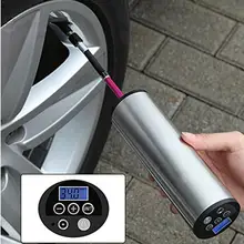Перезаряжаемый портативный автомобильный велосипедный колесный насос для шин, компрессор, монитор давления с ЖК-дисплеем/светодиодный светильник