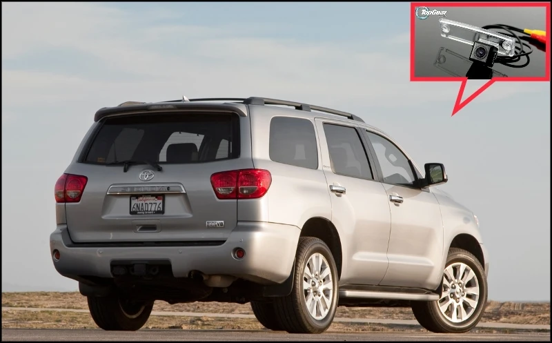 Автомобильная камера для TOYOTA Sequoia высокое качество заднего вида TopGear Friends Use | CCD + RCA