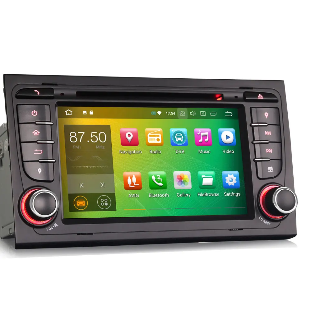 Best Erisin ES7878A 7" Android 8.0 Car GPS Radio DVR DAB+ DVD for AUDI A4 S4 RS4 B7 B9 SEAT EXEO 5