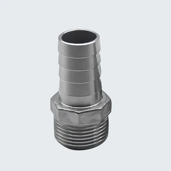 

2pcs Legines 304 Stainless Steel Garden Hose Barb Fitting, Adapter Connector, Hose ID 6mm Barb x 1/4" BSP Male Pipe