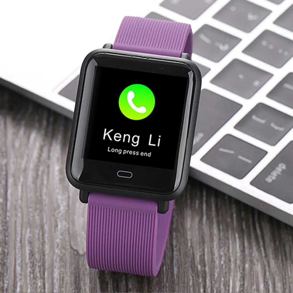 Mesuvida Q9 Blood Pressure Smartwatch (15 Days Work, Message Display, Multi-Sport Model, HRM Heart Rate Waterproof Smart Watch