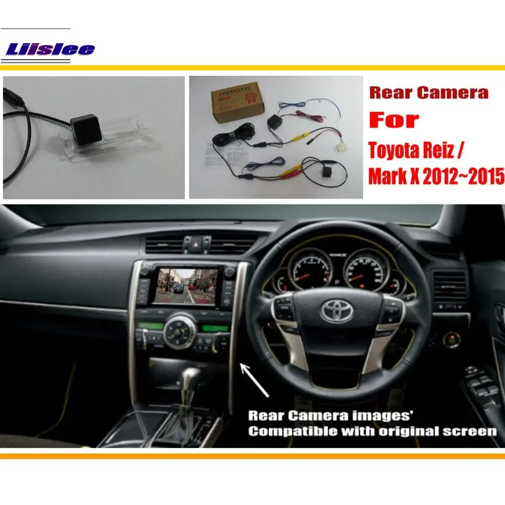 Комплект Liislee для Toyota Reiz / Mark X MarkX 2012 ~ 2015 RCA и оригинальный экран совместимый с
