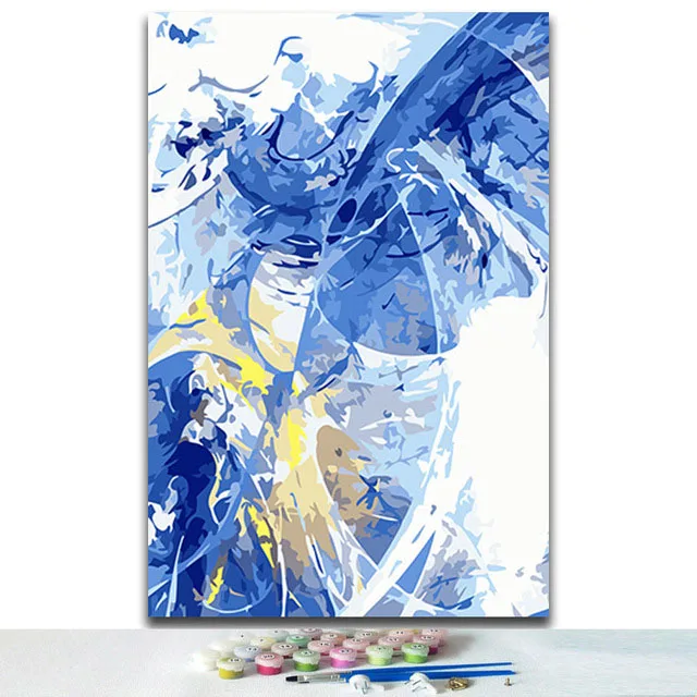 

coloring by numbers Cat,Dog,Rabbit,Pig,Parrot,Deer,Enguin,Hamster pictures paints with colors for children drawing