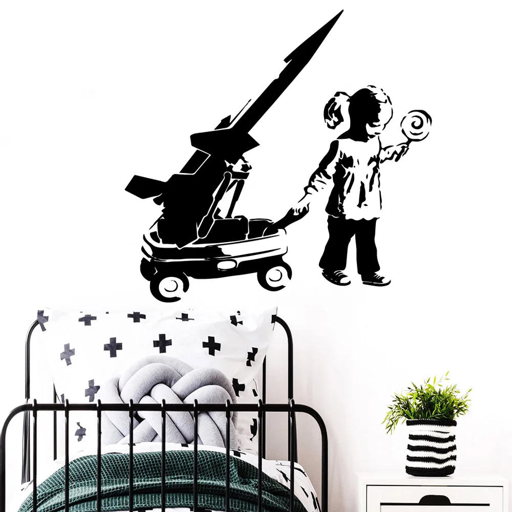 

Large girl Wall Sticker Removable Wall Stickers Diy Wallpaper For Living Room Kids Room Waterproof Wall Art Decal