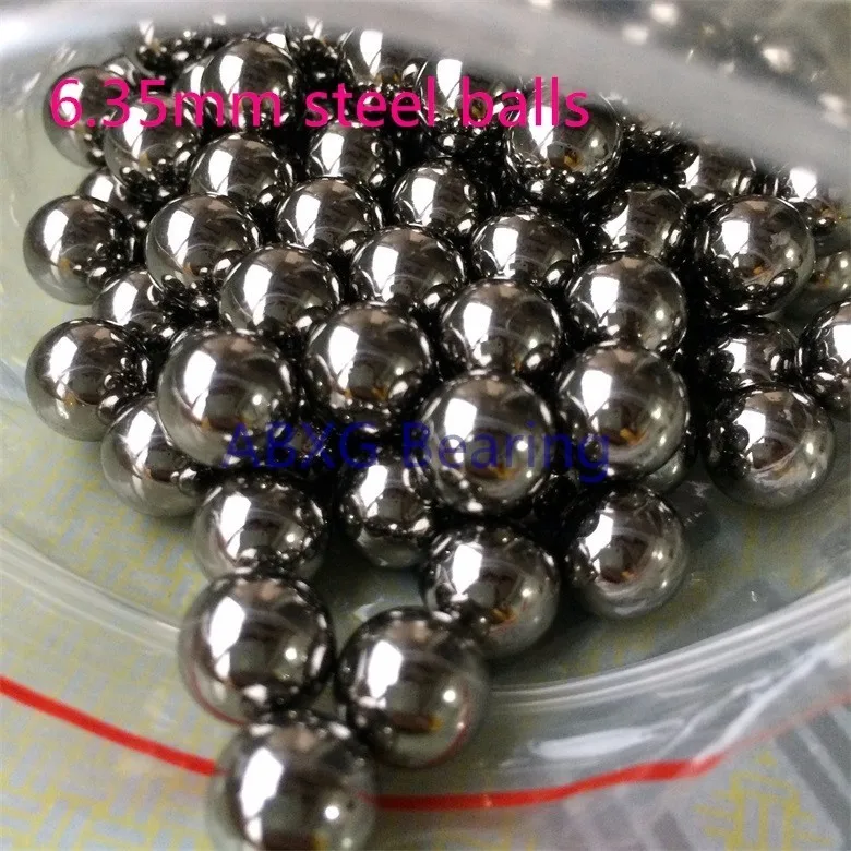 ABXG 50 шт./лот 6,35 мм 6,35 хромированные стальные шарики высокоточные G10 уровень 4 мм 5 мм 6 мм шарики
