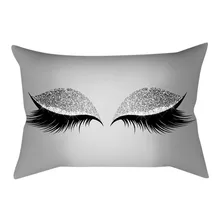 Новинка 2018 модная наволочка Vogue Eyelash Out мягкая бархатная 30x50 см