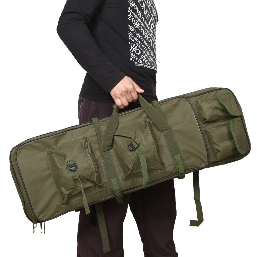 Тактический винтовочный пистолет для страйкбола, чехол для переноски, сумка, рюкзак, военный карабин, Воздушная винтовка, пистолет, сумка для спорта на открытом воздухе, Охотничья сумка зеленого цвета
