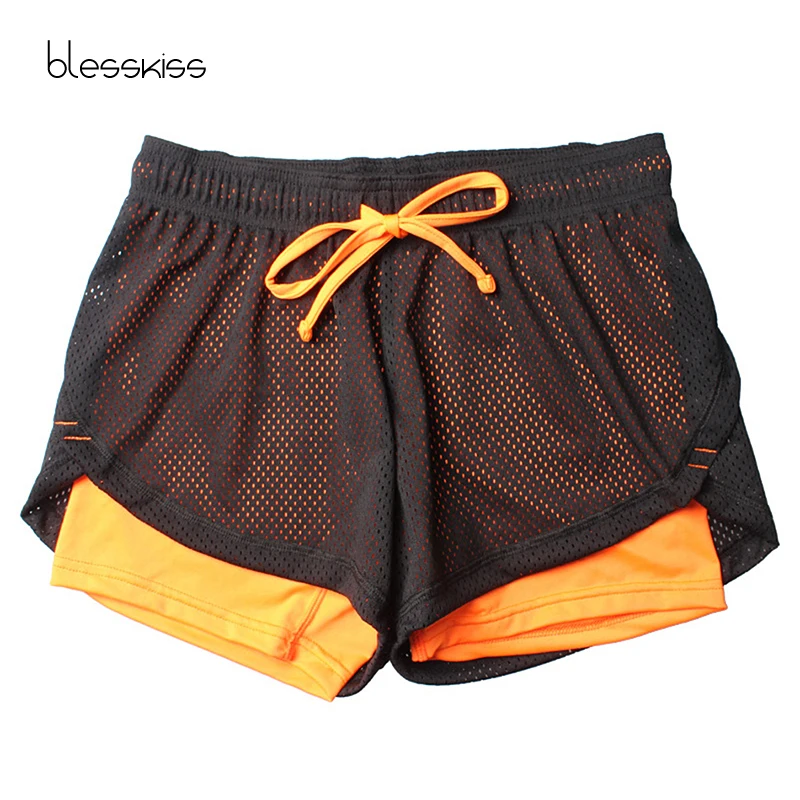 Blesskiss Yoga Shorts Women Fitness Top Spandex Neon Elastic Lulu Running Workout  Short Leggings For Ladies Gym Sport Shorts - IAGS Shop