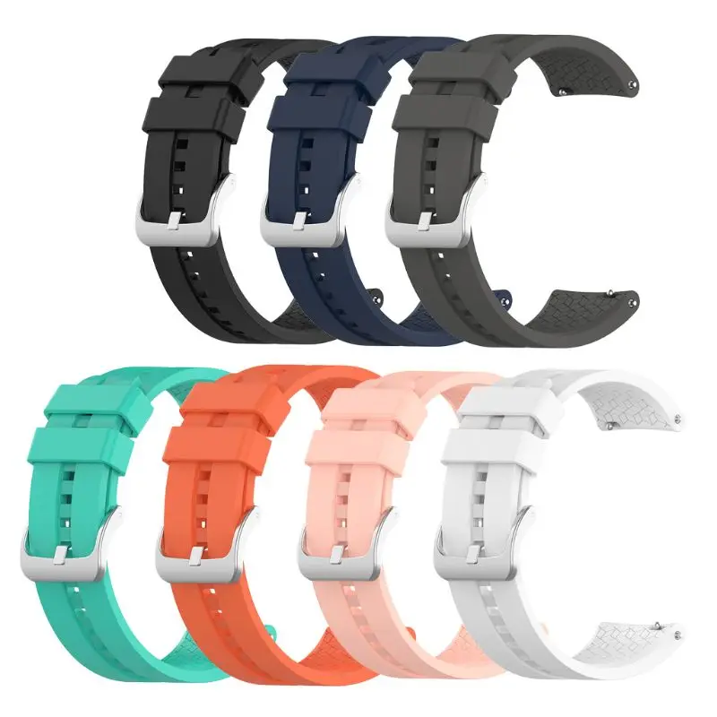 

Soft Silicone Watchband Wrist Strap Replacement for Huawei Watch GT Elegant 42MM/Active 46MM Smart Watch Bracelet Accessories