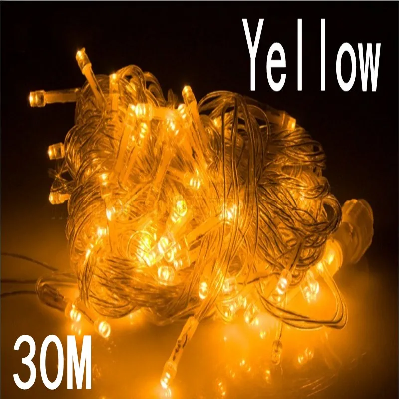 yellow color 30m 240 led String Lights for Xmas Holiday Wedding Party