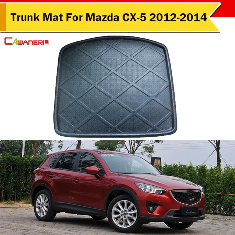 Cawanerl Car Boot Tray Liner Protector Floor Cargo Mat SUV Tailgate Mat Carpet For Mazda CX 5
