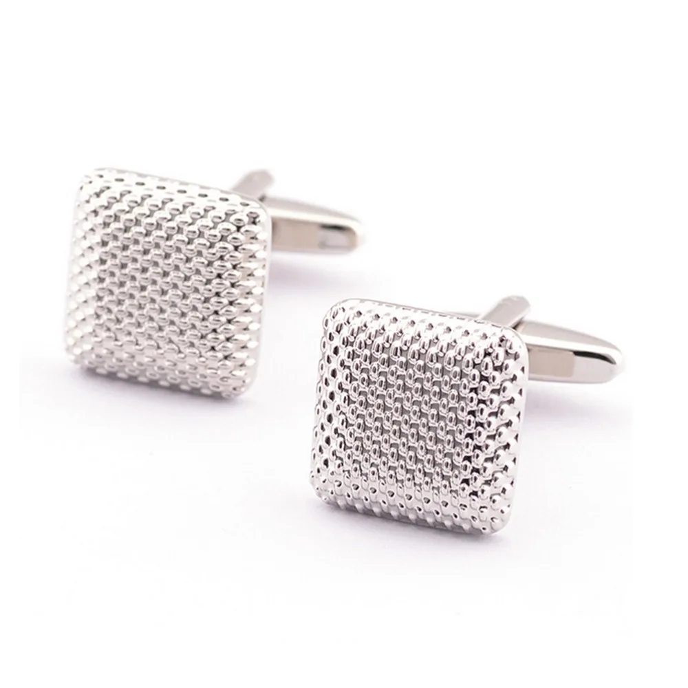 Elegant Fashion Men Cufflinks Glossy Three Dimensional Emboss Spots