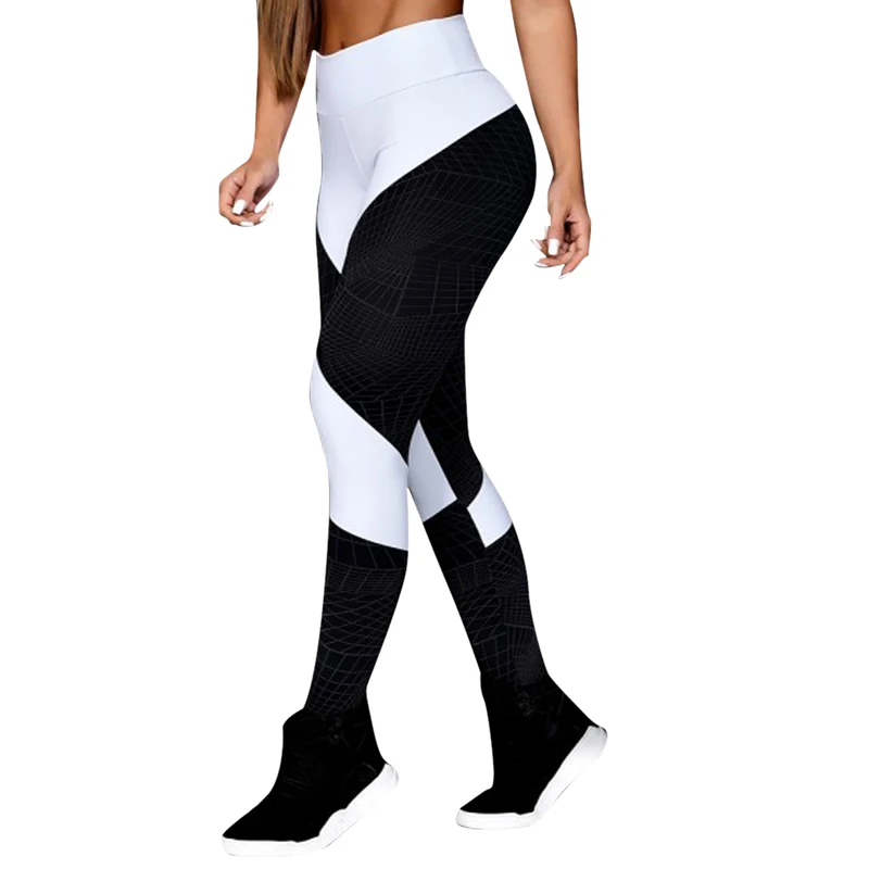 Litthing оптовая продажа с цифровым 3d-рисунком геометрический Фитнес женские лосины, обтягивающие брюки для фитнеса эластичные брюки Тонкий