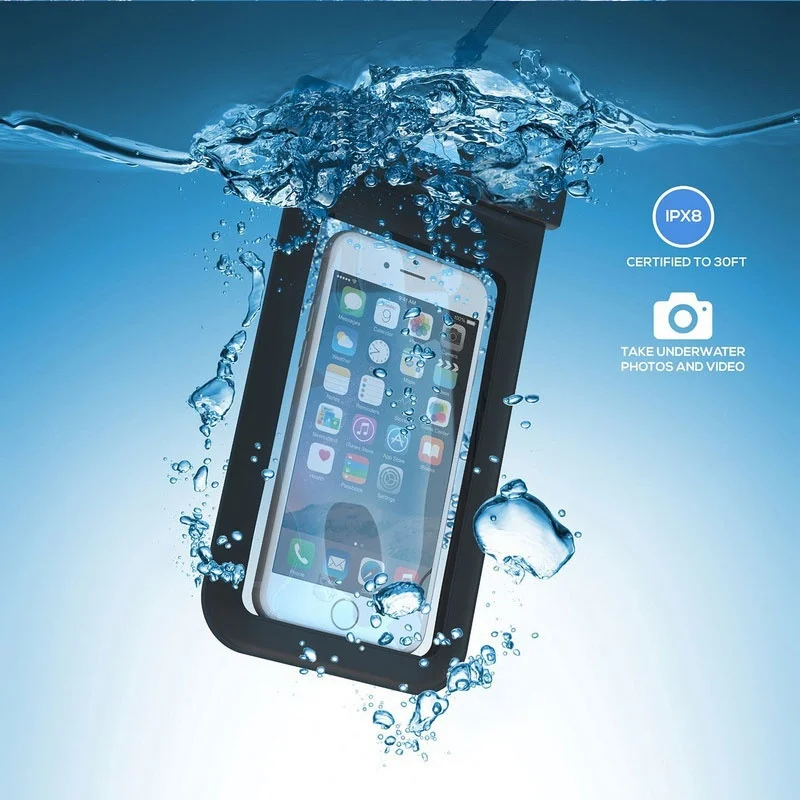 Mobile Phone Waterproof Bags With Straps Sealed PVC Protective Case Cover Underwater Pouch For Phones Swimming | Мобильные телефоны