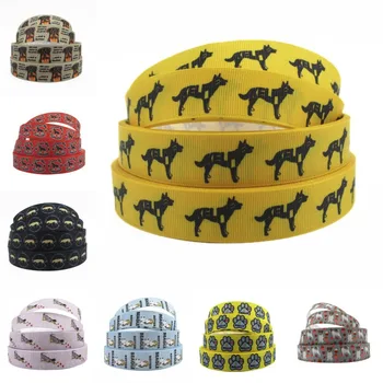 

David accessories(5yds per roll) 7/8"(22mm) dog high quality printed polyester ribbon 10yds,DIY handmade materials,10Yc2013