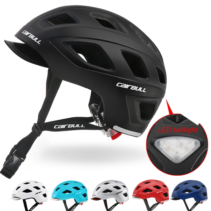 

Urban Utility Bicycle Helmet Commuter BMX Cycling Helmet Detachable Visor/LED Taillight Men/Women/Kids Skateboard Safety Helmet