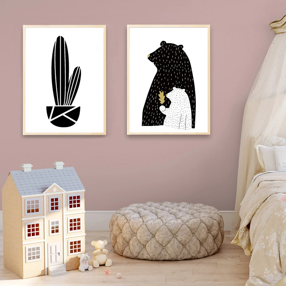 Cartoon-Girl-Unicorn-Flamingo-Poster-and-Print-Wall-Art-Canvas-Painting-Nordic-Style-Nursssghhery-Picture-for (3) 