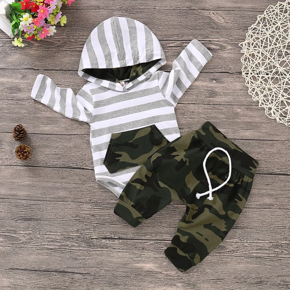 Kids Baby Boy Clothes Set Fashion Hooded Long Sleeve T-Shirt + Pants Newborns Tracksuits Spring Summer Toddler Infantil Costumes
