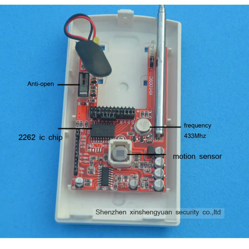 433 мГц kh0866t Беспроводной инфракрасный детектор движения PIR Сенсор для GSM/PSTN Автодозвон домашний сигнал тревоги Системы