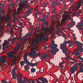 

1.5*1.5m High-end Eyelash Lace Fabric Evening Dress Fabrics Embroidered Mesh Lace Fabric High Quality