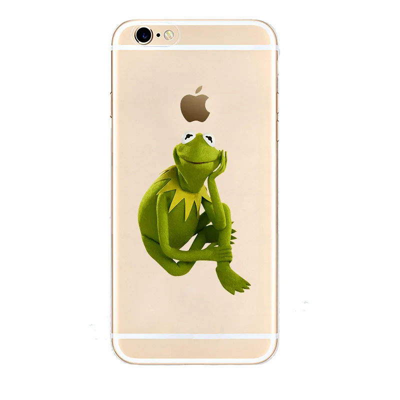 Kermit лягушка Экспрессия ТПУ мягкий силиконовый прозрачный чехол для телефона для iPhone X XS MAX 6 7 8 plus 5 5S 6s se XR лучший корпус - Цвет: 5447