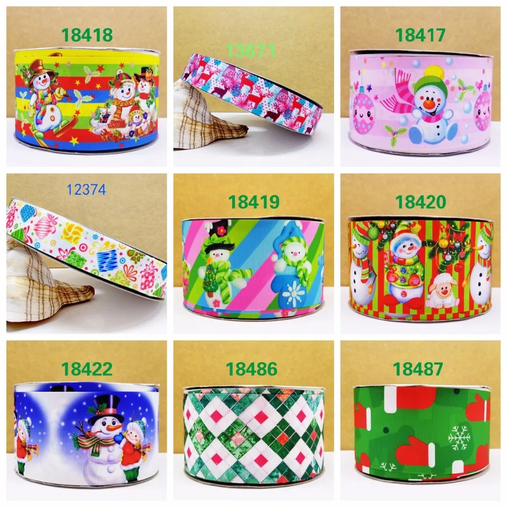 Free shipping 50 yard cartoon printed grosgrain ribbon 18487