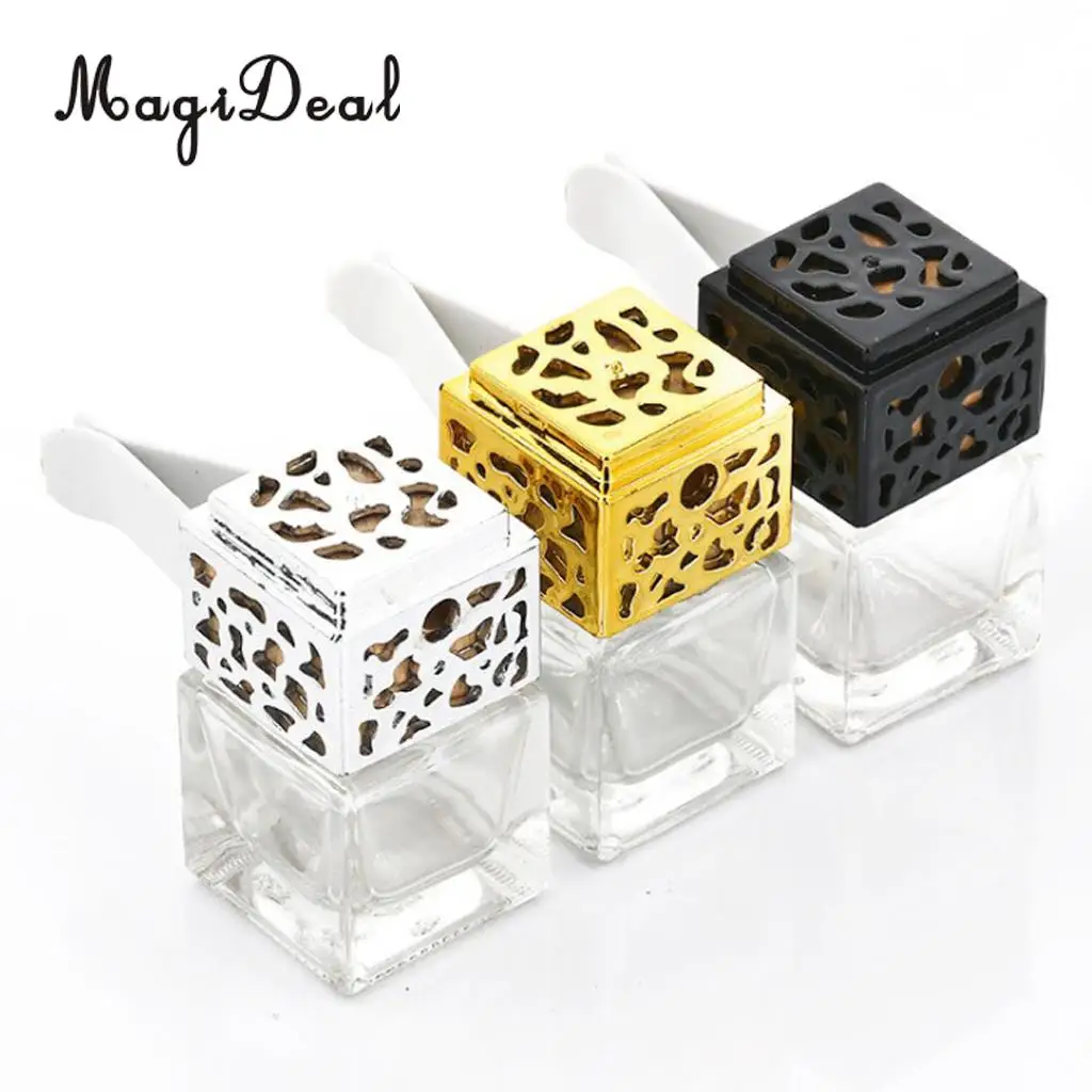 Vintage Car Interior Diffuser Bottle Favours Air Freshner Scented Atomizer Container Case Glass Atomizer Set	
