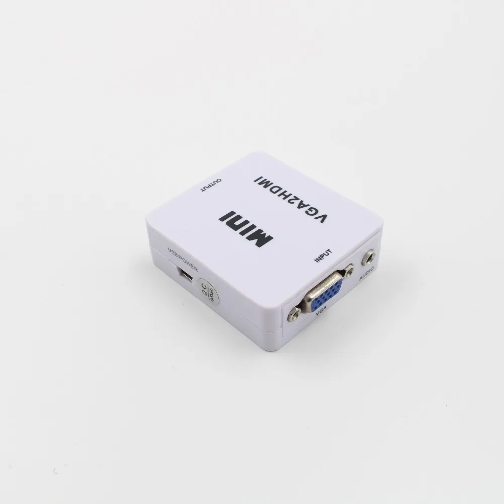  DOITOP Mini VGA a HDMI VGA2 Convertitore di HDMI Digitale per Video Adattatore Audio HD 1080P Per I