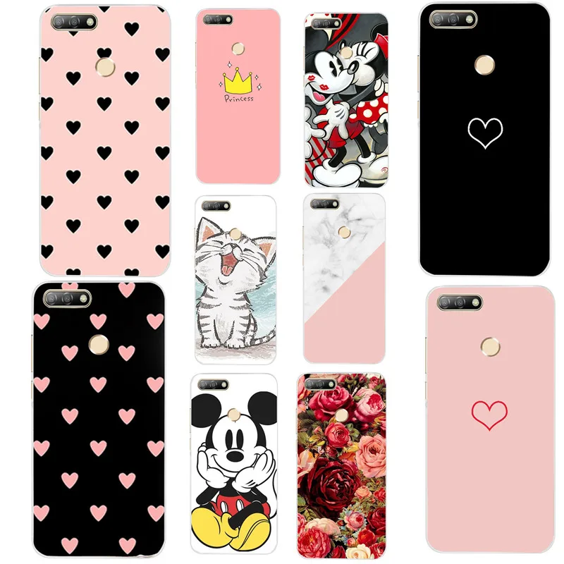 For Huawei Honor 7A pro 5.7&quotinch AUM-L29 Case Soft Silicon TPU Phone Back cover 360 Protective Honor7A 5.45'' |