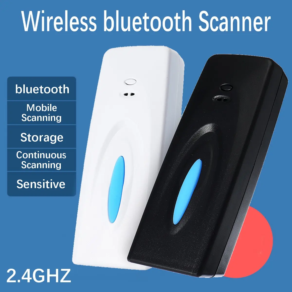 

Wireless Scanner Barcode QR Portable Bar Code Reader Receiver Machine Supermarket Accessories Cash Register Checkout