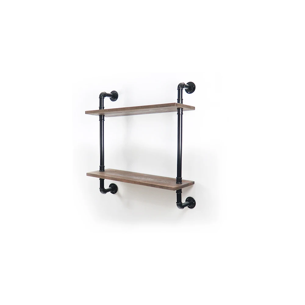 الأنابيب الصناعية الرف خزانة الجرف رفوف الرجعية العائمة الخشب العائمة الرف مع 2 الطبقة الأنابيب الصناعية الرف خزانة الجرف رفوف الرجعية العائمة الخشب العائمة الرف مع 2 الطبقة