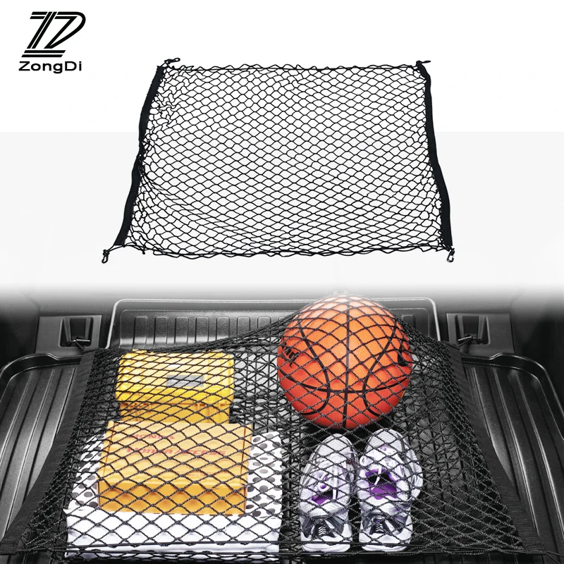 

ZD 1X Car Trunk Nylon Net Mesh Storage net bag For Opel astra insignia Hyundai i30 solaris Mazda 3 6 cx-5 Alfa Romeo accessories