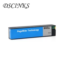 Для hp 993 Cyan для hp PageWide 755dn 774dn 774dns 750dn 750dw 772dn 772dw 777z 777zs P77740dn принтера чернильный картридж с чипом