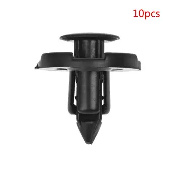 

10 Pcs Plastic Rivet Fastener Mud Flaps Bumper Fender Push Clips 8mm for Nissan