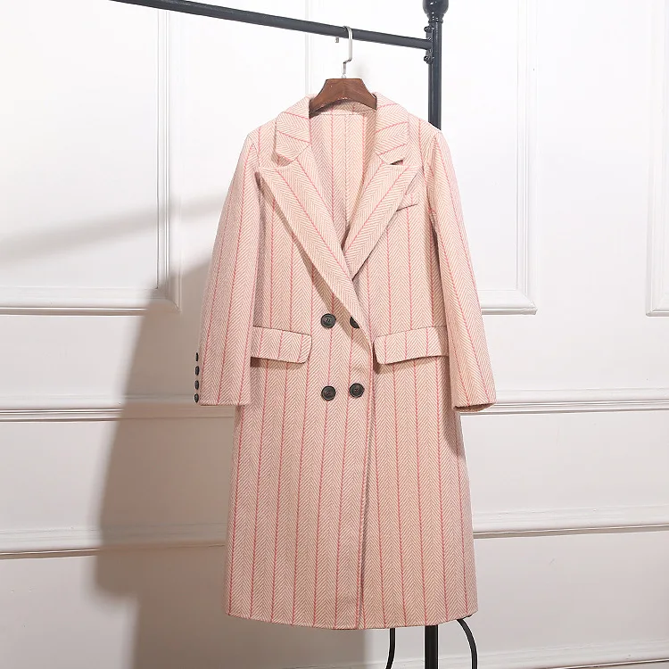 Manteau Pour Color Femmes 2018 apricot Pink Automne De gray Européenne Mode Marque Designer 11l589 hiver Vêtements Défilé T7qwawfx8