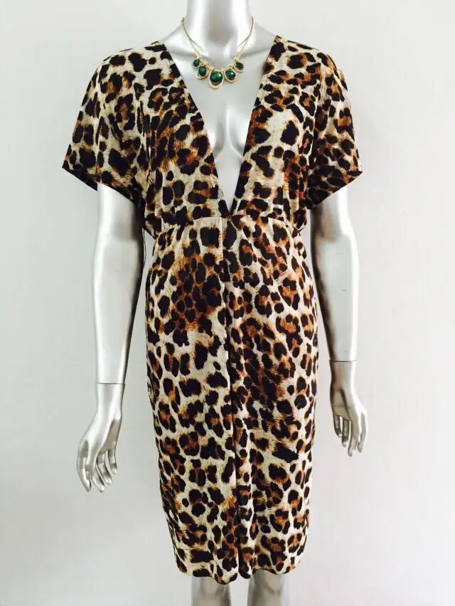 Free shipping Hot sale New 2015 Fashion Vintage Paisley Leopard Print V ...