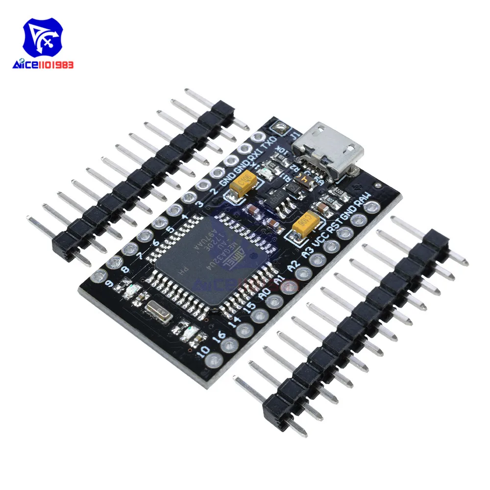 Pro Micro ATmega32U4 ATMEGA32U4-AU 3,3 В 8 МГц модуль USB контроллер Микроконтроллер плата для Arduino Nano с Загрузчиком