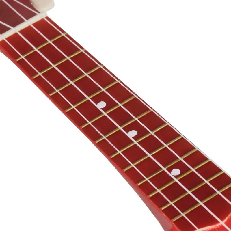 

Ukulele 21 inch 12 Fret Uke 4 Nylon String Wood Guitar Bear Pattern And Bag